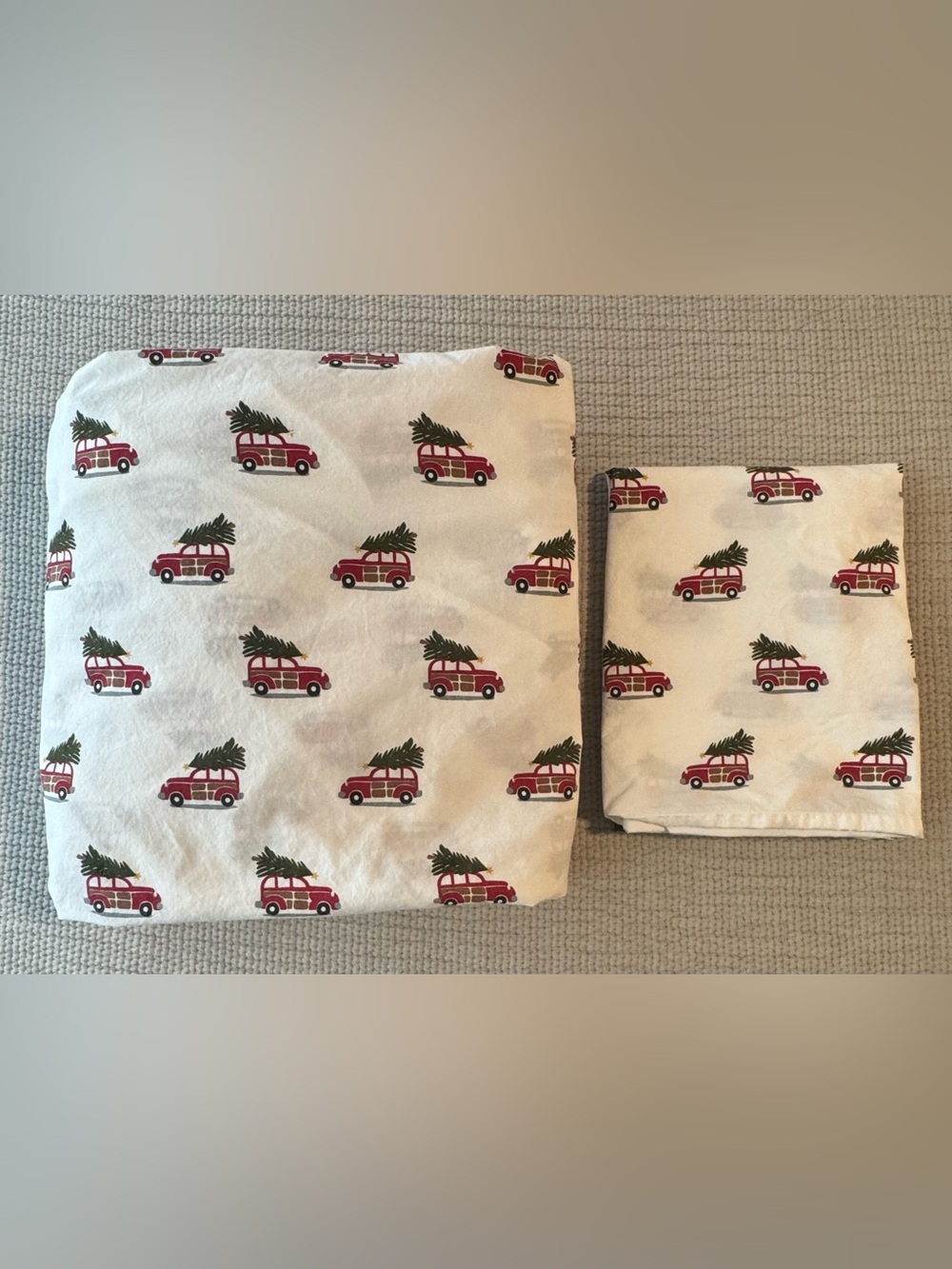 Pottery Barn Full Fitted Sheet with Matching Standard Pillow Case